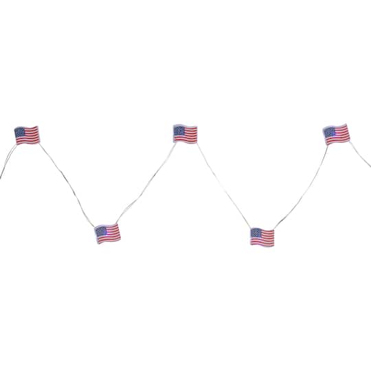20ct. Patriotic Americana USA Flag LED Fairy Lights By Northlight in Red | 6.25 ft | Michaels®